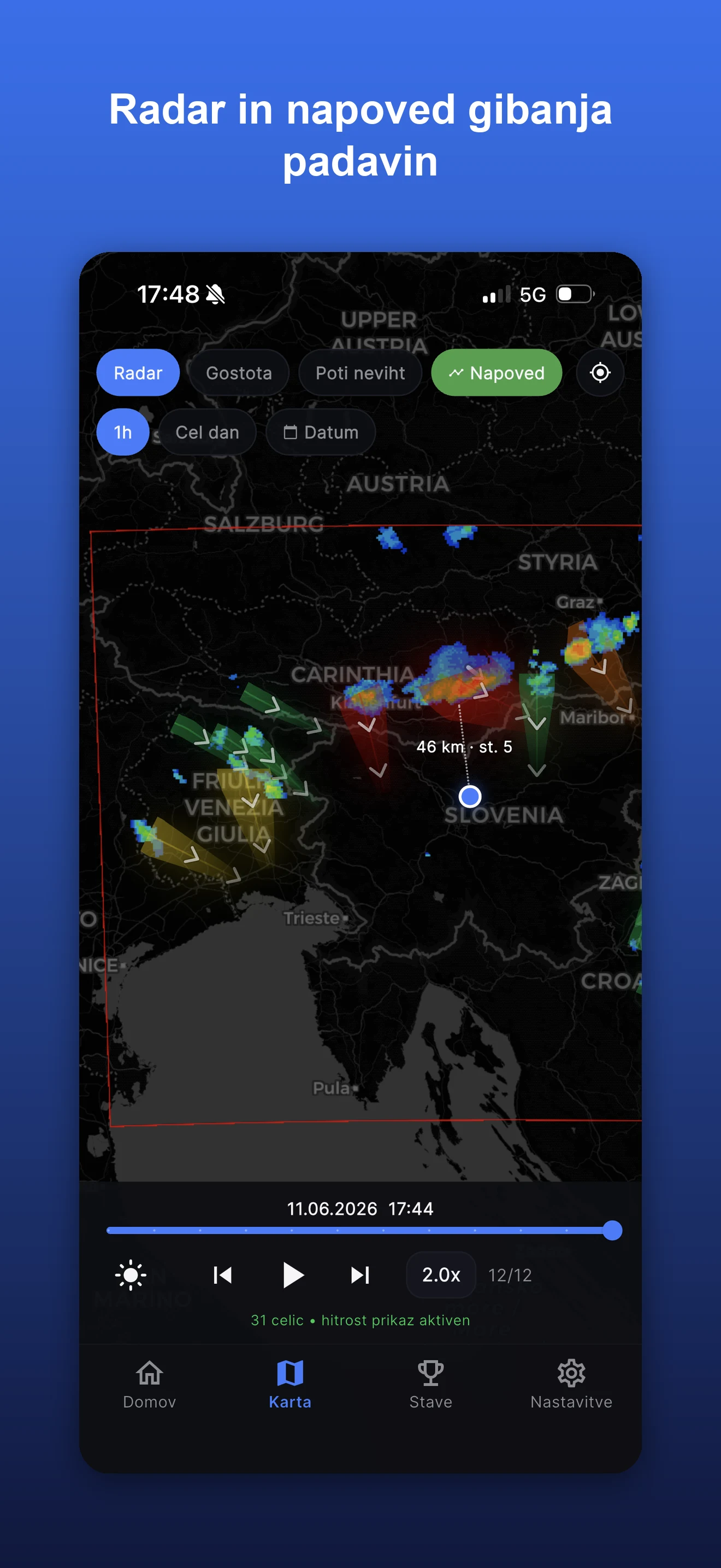 WeatherAlarm screenshot
