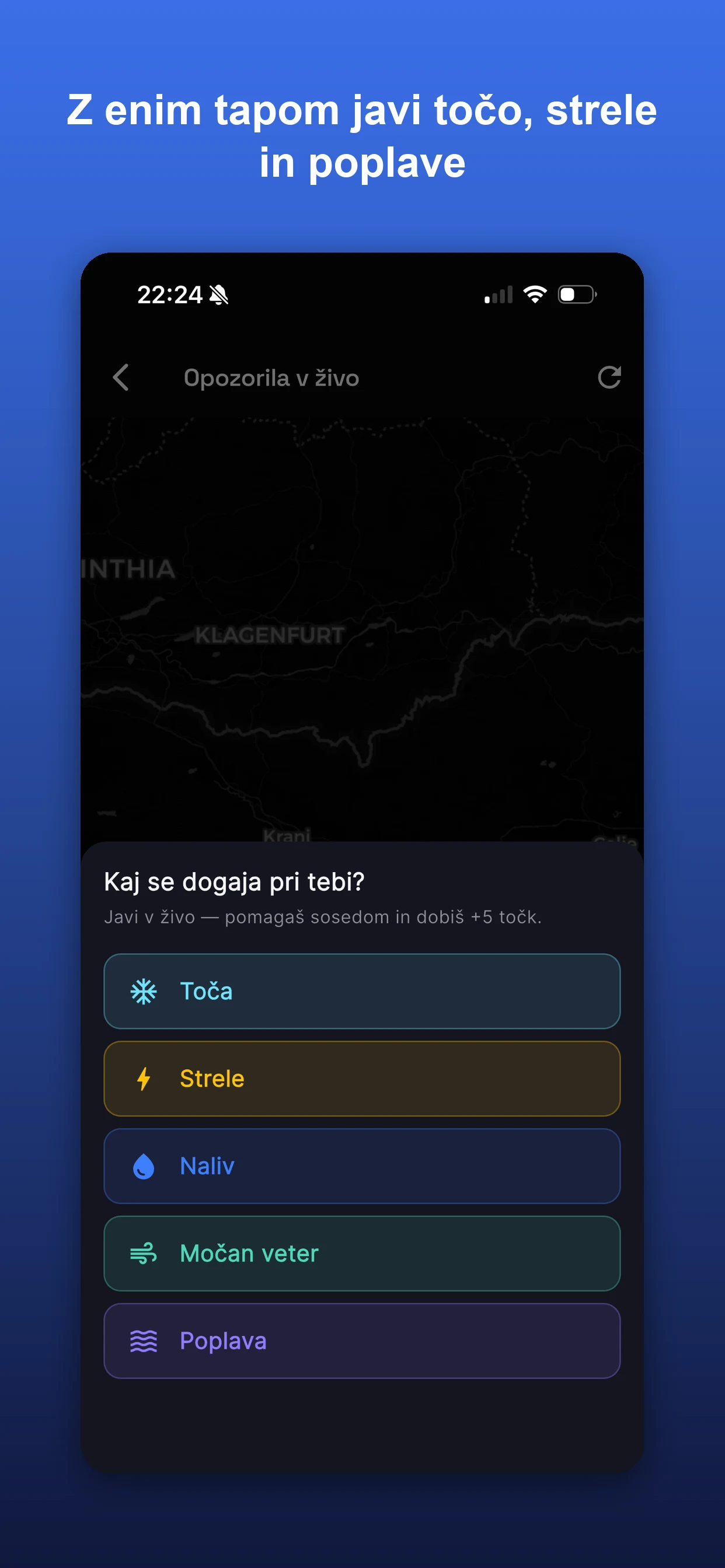 WeatherAlarm screenshot